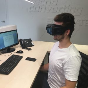 Realidade virtual para apresentacao de equipamentos TecnoConverting