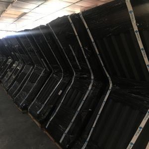 Estrutura de suporte e canais Thomson em aço inoxidável