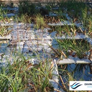 Humidal artificial flutuante Waves Floating System instalado pela TecnoConverting Portugal